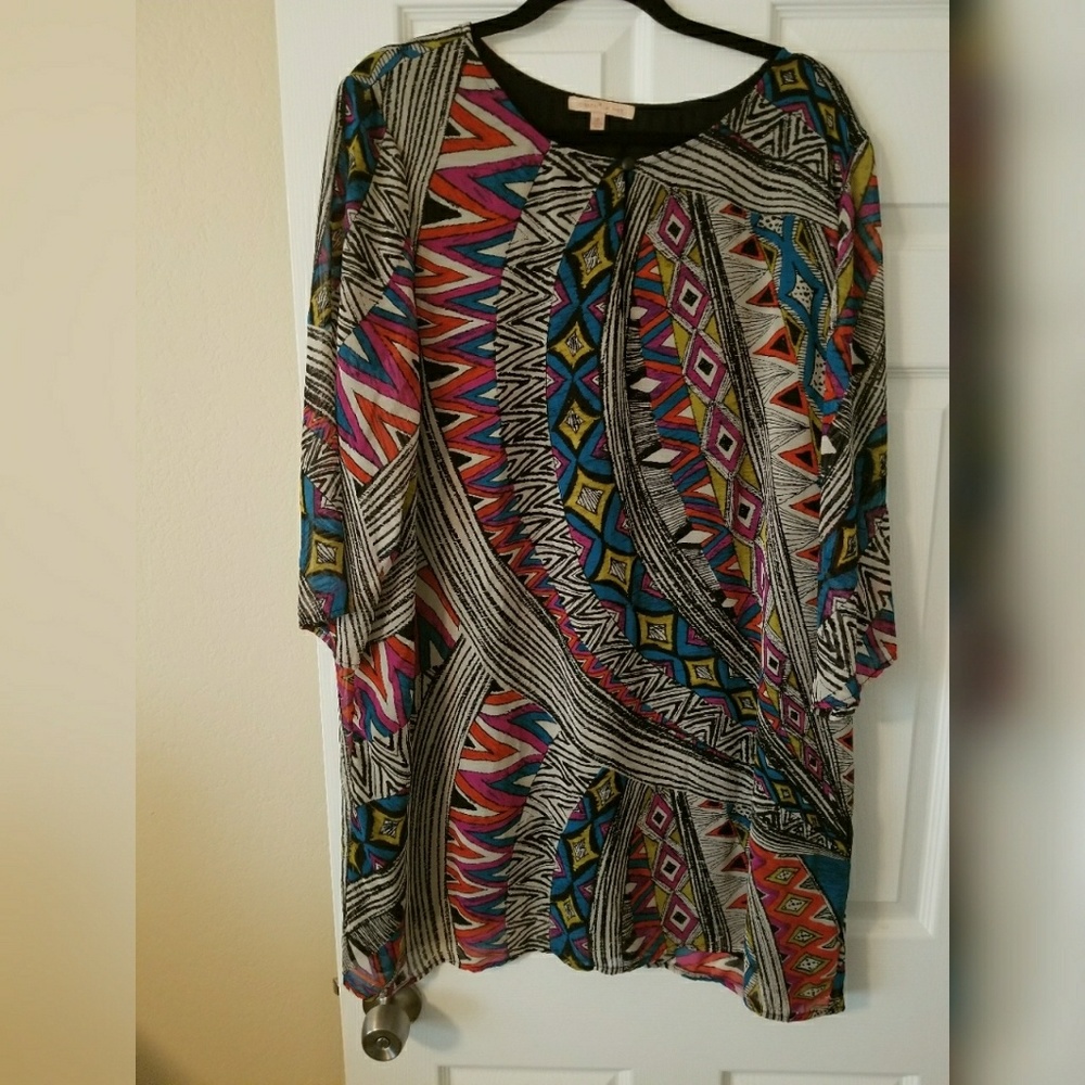 Tribal patterned dress